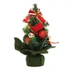 Weihnachtsdekorationen, Mini-Kunstbaum, drinnen, kleine Kiefer, Feiertagsjahr, Festival, Party, Ornament