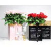 Brocada de presente 5pcs Kraft Paper Bags Sacos de embrulho de flores Presentes de flor Pacote de casamento BACHAS DE PRESENTE DE PRESECIMENTO DE NASCAÇÃO DE DECORAÇÃO DE FAVORES DE FAVOR 230306