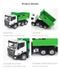 Electric RC Car Huina 1556 1 18 RC Truck Remote Controlled Dumper Tractor 6ch Engineering Vehicle Excavator Model Toys for Boys Kids Gifts 230303