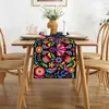 Table Cloth Mexican Style Colorful Floral Runners Linen Ethnic Wedding Party Family Dinner Decoration Runner