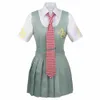 Costumes de anime Anime Dangonronpa Mahiru Koizumi Cosplay vêm Japonês Uniforme Marinheiro Moman Dress Dress Girls Clothing Z0301