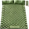 Coussinets d'extérieur Double lit de camp coussin de couchage matelas gonflable ultraléger Camping voyage tente plage pique-nique couverture auto-gonflant s 230303