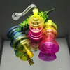 Rökpipor Super-silens av flerfärgad specialformad glascigarettkokare Great Pyrex Glass Oil Burner Pipe