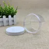 Clear Plastic Slime Storage Favor Cream Jars Wide-Mouth Containrar med lock för skönhetsprodukter DIY Slime Making eller andra (200 ml)