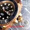 Orologi da polso Tandorio 40MM 20ATM Cassa in bronzo impermeabile CUSN8 Movimento NH35 PT5000 Orologio da uomo automatico Vetro zaffiro bombato Lancette luminose