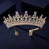 Clip per capelli Barrette Cristal Crown e Tiara con pettine per donne Accessori per matrimoni per donne Accessori per le corone da sposa Diadem