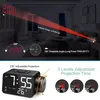 Horloges Accessoires Autre Projection Réveil Radio FM LED Projecteur Numérique Mur 180 Dimmable Double Avec Batterie De Secours Chargeur USB