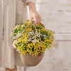 Dekorativa blommor kransar liv kyssar mig bittert jag vill återbetala det med sångdekoration födelsedagspresenter för heminredning diy po kök