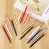 Metal Loving Heart Ballpoint Pens Peach Heart Student Teacher Writing Ball Point School Office Business Signature Pen Th0766