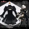 Аниме костюмы Presale Uwowo Game Nier Automata Yorha 2B Cosplay Come Come Ruxurious No2 Type B Base 2B Cosplay New Custom Made Halloween Z0301