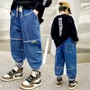 Jeans in Spring Fashion Aankomals Fashion Street Denim Exclusieve Cut Sport jeans designer broek geschikt voor 3 jaar-14 jaar 230306