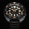 Wristwatches Tuna 6105 Diver Watch Men NH35 Automatic Mechanical Sports 46mm Black Stainless Steel Luminous Clocks Homage SKX007
