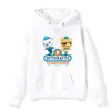 Kobiety z kapturem Octonauts chłopcy i dziewczęta kreskówka sportowa odzież długie rękawy urocze pullover menino białe bluzy