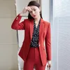 Women's Suits Blazers Elegant Purple Women Professional Business Suits with Pants and Jackets Coat Career Interview Pantsuits Blazers Trousers Set 230306