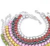 Tennis Fashion Gorgeous Bracelets Round Topaz Kunzite Garnet Peridot Gemstone