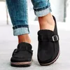 Slippers Spring Summer Round Toe Low-heeled Casual Ladies Half-slip Sandals Women's Shoes Dames Zomer Schoenen P227