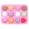 12 Grid Silicone Ice Tray Baking Moulds Frozen Cube Chocolate Pudding Jelly Mold J0306