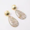 Dangle Earrings Vintage Big Resin Red Water Drop For Women Boho Fashion Jewelry Simple Crystal Earring Gift