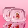 Ladyhornet Pink Aluminum Rolling Trays Matte Metal Smoking Roll Tray Paper Cone Accessory Herb Tin Accessoires