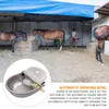 Bowls Livestock Watering Bowl Water Trough Automatic Waterer For Horses Pigs Dogs Cattle Goats Stainless Steel