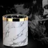 Afvalbakken Trash Can Marble Patroon 10l Trash Can Bin Bin BUMET Diameter afvalbakken Woonkamer Zadkamer Keuken Dustige vuilnisbak Bin 230306