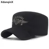 Berets Spring Summer Washable Cotton Military Hats Flat Caps For Men Camouflage Cap Casual Sports Snapback