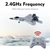 Electric RC Aircraft FX922 RC Plane 2 4G 2CH 4CH Remote Control Airplane F 22 Raptor Fighter EPP Foam Glider Toys for Boys 230303