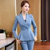 Costumes pour femmes Blazers Printemps Automne Formelle OL Styles Femmes Professionnelles Costumes D'affaires avec Pantalons et Vestes Manteau Dames Blazers Pantalon Ensemble 230306