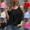 Blouses Femmes Mode Femme 2023 Plus Taille Off Épaule Casual Chemise Tops Été Automne Femmes Blanc Élégant Pull Chemises Blouse