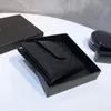 7A Designerkort Holder Wallet Men Women Mini Small Credit Card Holder Slim Bank Cardholder With Box Totalt 12 kortplats De riktiga Caviar Leather Money Clips