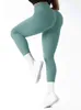 Kvinnors leggings athvota ribbade leggings kvinnor scrunka rumpa träning leggings för gym hög midja sömlösa löpande tights fitness femme sweatpants 230303