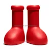 Дизайнерские сапоги Mschf Big Red Astro Boy Boot Cartoon Into Real Life Мода Мужчины Женщины Обувь Резиновые сапоги Резиновые колени Круглый носок Симпатичные мужские Dhc6W