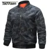 Мужские куртки Tacvasen Зимняя военная куртка Outwear Mens Cotton Pilot Army Bomber Jacket Pab