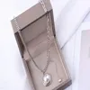 collana con ciondolo in argento coppia in oro argento personalizzata intrecciata a mano bracciale a catena incrociata piccola catena a clavicola in vita Love Designer di media lunghezza alla moda