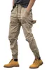 Men's Pants Men's Cargo Pants Fashion Hip Hop Multi-pocket Trousers Trendy Streetwear Solid Sweatpants Mens Work Tactical Tracksuit Trousers 230306