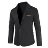 Men's Suits & Blazers Mens Rain Cadet Suite Casual Suit Coats Solid Leather Single 4x Sweat Men Lightweight Breathable JacketsMen'