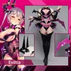 Kostiumy anime w magazynie UWowo Cat Pink Eviltia Aveluki Action Figure Anime Figure Model Cosplay Eviltia Come Halloween Come Full Z0301