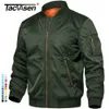 Мужские куртки Tacvasen Зимняя военная куртка Outwear Mens Cotton Pilot Army Bomber Jacket Pab