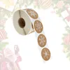 Geschenkwikkelsticker Kerststickers Tag Snowflakebak -stickers Decen Pakpakket Labels Decors Decors Wikkel Window Thema Zelf