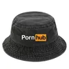 Wide Brim Hats Bucket Hats PornHub Bob Bucket Hats Men Women Cotton Outdoor Reversible Caps Fisherman Hat Girl Boy Chapeau Panama Bob Hat 230306