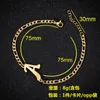 Stainless Steel Initial Bracelets Thick Chain Capital Letter Charm Bracelet for Girls Birthday Jewelry