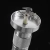 43 mm muti kleur tabak zaklamp elektrische grinders rook accessroy metaal aluminium legering breker kruid grinder cnc tanden filternet