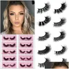 False wimpers 5d mink groothandel natuurlijke wimpers zachte make -up extensie make -up make -up nep oog serie k01k12 drop levering health schoonheid oog dhssc