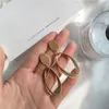 Sırtlar Küpe Vintage Magold Minimalist oval klip, kadınlar için delinmemiş geometri üzerinde 2023 trend takı hediyesi