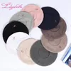 BeanieSkull Caps Liliyabaihe vrouwen muts Wol gebreide baretten caps nieuwste decoratie effen kleuren mode dame hoed 230306