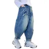 Jeans Bambini Moda Abbigliamento primaverile per ragazzi Jeans cargo larghi stile Ragazzo adolescente Pantaloni casual in denim Pantaloni eleganti 5 7 9 11 13 14Y 230306