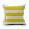 Pillow Yellow Color Pillowcase Geometric Cover Cotton Linen Covers For Home Chair Seat Car Decorative