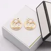 Fashion Collection 2023 New Luxury High Quality Fashion Jewelry for light luxury double family new personality trend earrings for women