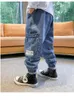 Jeans Abbigliamento per bambini Jeans per ragazzi Pantaloni per bambini Primavera e autunno Pantaloni con tasche grandi per giovani Pantaloni casual moda invernale 230306