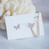 Stud Earrings Fashion Cute Butterfly For Women Top Designer Creativity Luxury Jewelry Micro Inlaid Zircon Quality S925 Needle